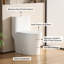 Toilette compacte une pièce compacte pour salle de bain, petite toilette ronde avec siphon à double chasse et toilette standard standard brute 1000 po