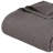 King Charcoal Cotton Woven Chevron Blanket