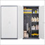 Armoire grande capacité en métal gris-118613317