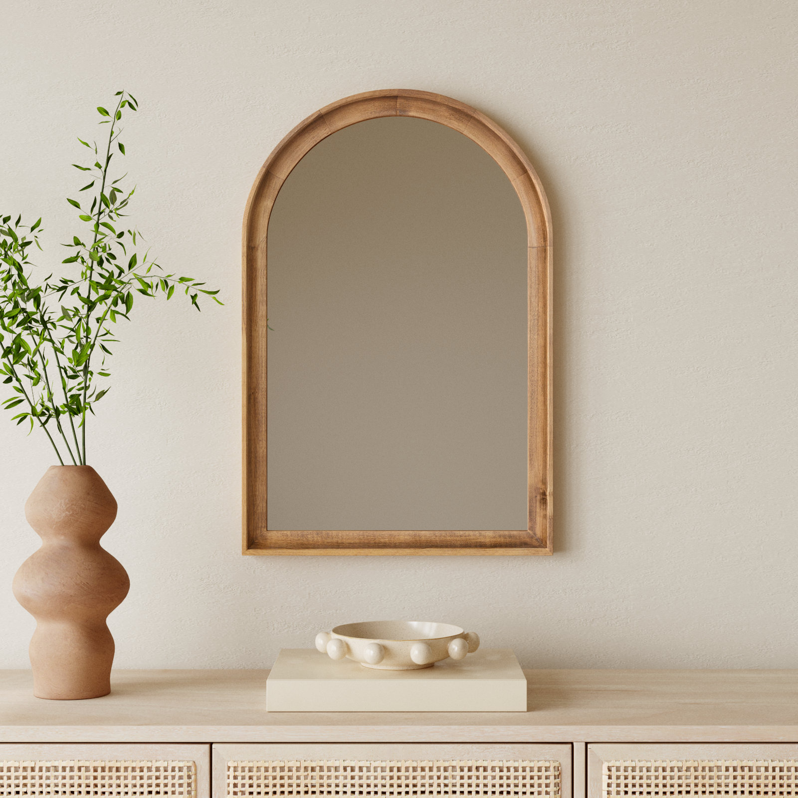 Branwell Accent Mirror, Rustic Brown, 30" x 20"