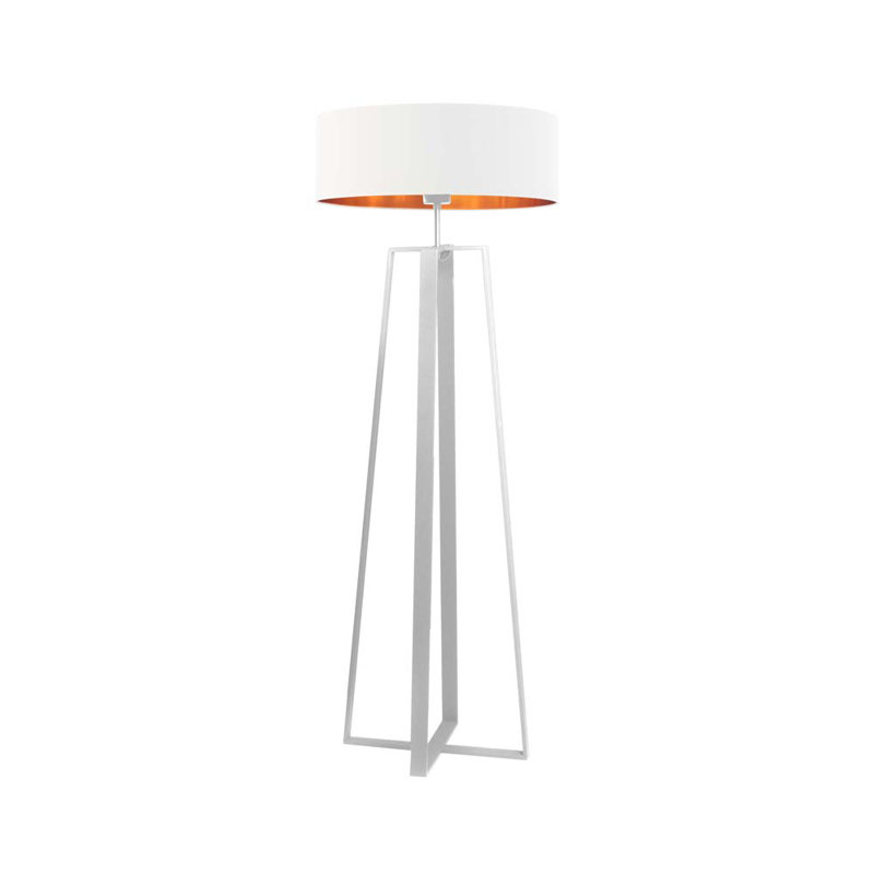 Saldivar 158cm Traditional Floor Lamp, White, White