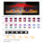 Recessed Electric Heater Fireplace 36", 1400W Power, 5 Brightness Settings Of Flame & Multi Color Options, Timing Feature
