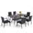 Carli 6 - Person Patio Dining Set with Extendable Rectangular Table , Cushions Included-222726092