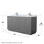 Ensemble de meuble-lavabo double 72 po Icon-73102689-73102690-125003441