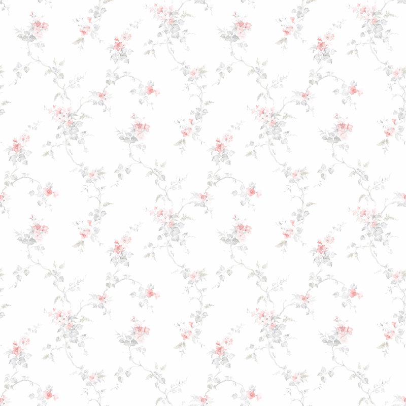 Pretty Prints Ivy Trail Wallpaper Roll, Pink