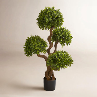 Madie 42'' Faux Boxwood Topiary in Pot