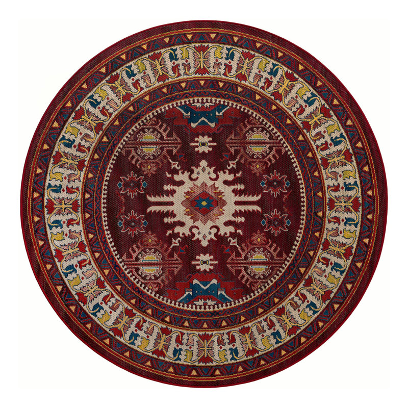 Tapis intérieur / extérieur Loreto Higgin, Rond 7 pi 10 po
