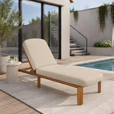 Outdoor Chaise Lounge Adjustable Patio Chaise