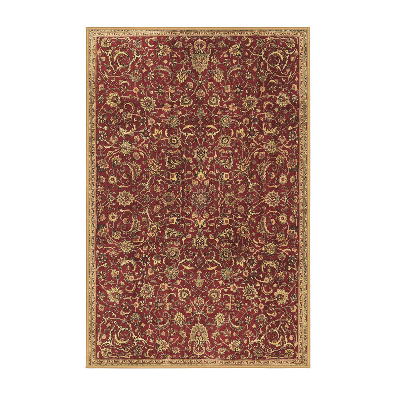 Tapis brun lavable à la machine Hrant Traditional 4292, Tapis de couloir 2 pi x 5 pi