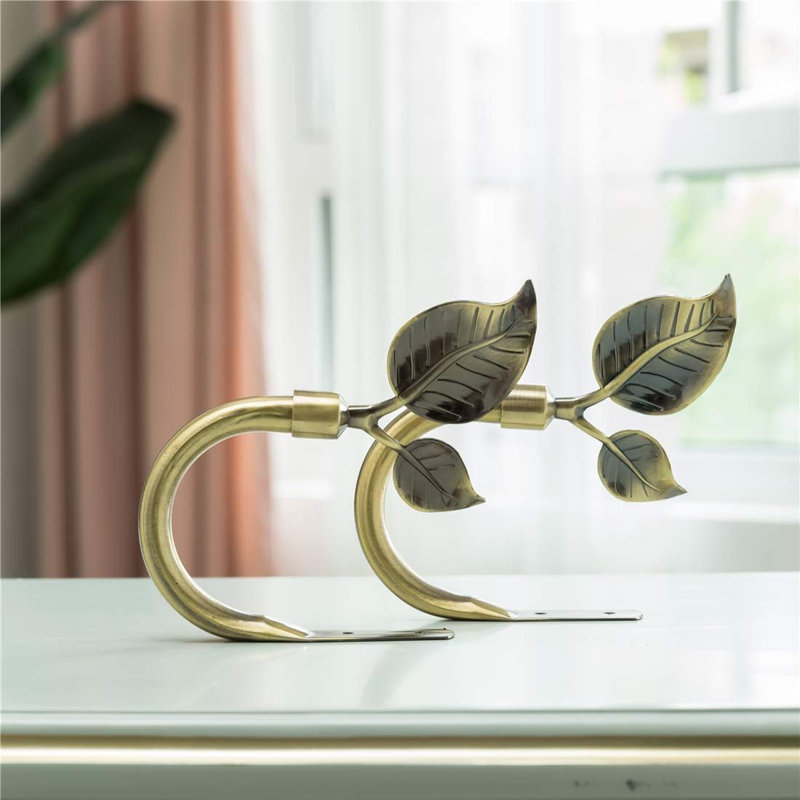 Leaf Shaped Curtain Tieback Holdbacks 2pcs