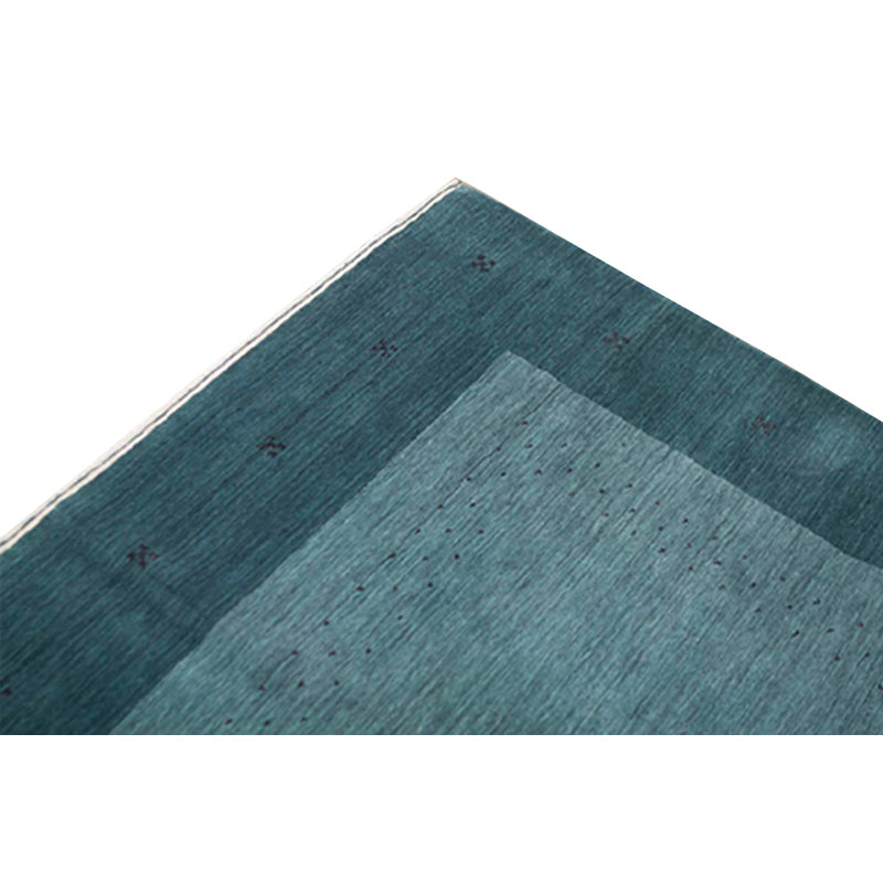 Gabbeh Wool Area Rug in Dark Green/Green