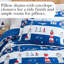Ensemble de couette réversible surdimensionné 3 pièces Southshore Fine Linens Atlantic Blue King/California King, 1 couette et 2 taies d'oreiller King, en microfibre ultra douce-135795681