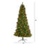 Arbre de Noël artificiel pin vert avec lumières claires/blanches-110253937