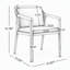 Ensemble de 2 chaises de salle à manger en osier d'extérieur durable, imperméables et résistantes aux rayons UV pour le confort du patio et du balcon