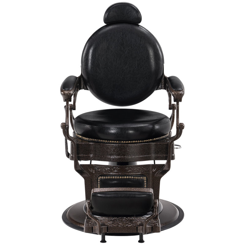 Fauteuil inclinable manuel pivotant en cuir Bettyjo, Similicuir noir