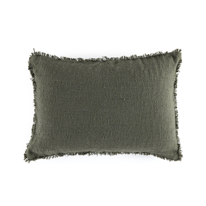 Coussin intérieur / extérieur Tarbett, Rectangulaire, Olive texturée