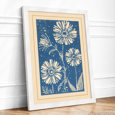 Daisy Study Botanical - Framed Print