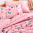 Pink Flowers Bedding Set-1857353006