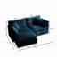 Canapé en chenille deux places avec 1 repose-pieds-776152023-776152016