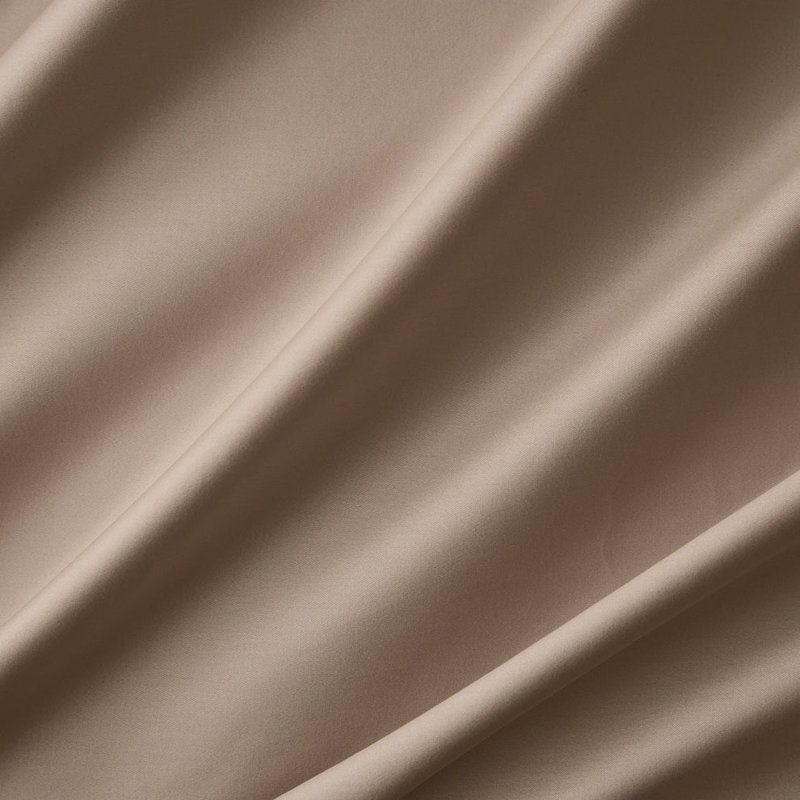 Ensemble de draps en coton 400TC Cloudten Bedding , Beige, Ensemble de draps pour lit simple avec deux taies 