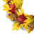 Maple Leaf Artificial Fall Harvest Wreath 22-Inch