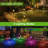 Solar Pathway Lights Outdoor, Upgraded 16 LEDs Outdoor  Solar Light with 2 Lighting Modes,  IP65 Waterproof Solar Garden Lights, 7 Color Changing Solar Outdoor  Lights For Christmas Yard Patio Pathway