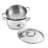 SS 18/10 5.5 Qt Stock Pot With SS Lid, Belly Shape, 9.5"-69734947