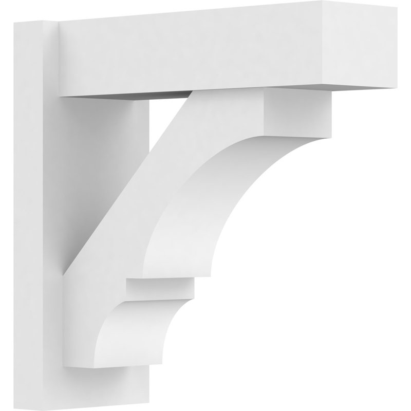 Balançoire balboa en PVC de qualité architecturale avec extrémités en bloc, L 7 po, H 18 po x P 18 po