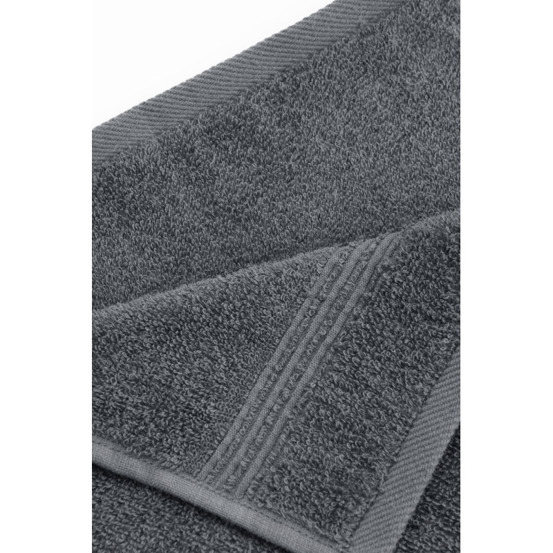 Ozdilek 6-Piece Washcloth Set 13x13 Towels 100% Turkish Cotton, Soft, Absorbent, Gentle on Sensitive Skin, Multi-Purpose Use, Washable, Reusable, Ideal for Baby Care & Spa 6 Towels (Anthracite Gray)
