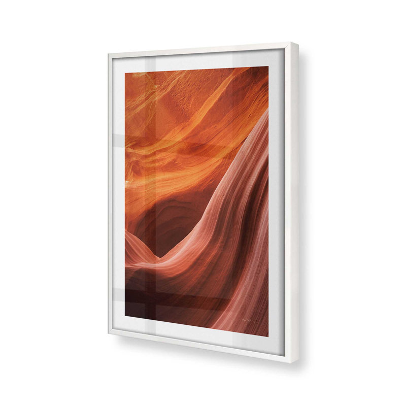 Sculpté par le temps, édition n° 2, Cadre blanc opaque, H 10 po x l 8 po x P 1,25 po