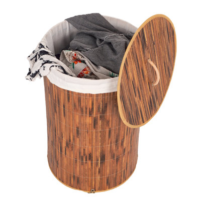 Panier à linge en bambou