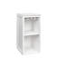 Armoire à vin modulaire de couleur blanche avec tablettes de rangement et huche pour salle à manger WHITE