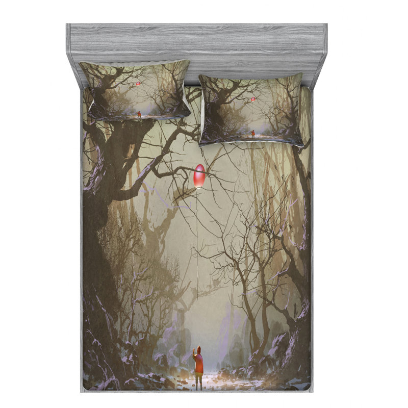 Microfiber Sheet Set, Queen Sheet Set with 2 Pillowcases