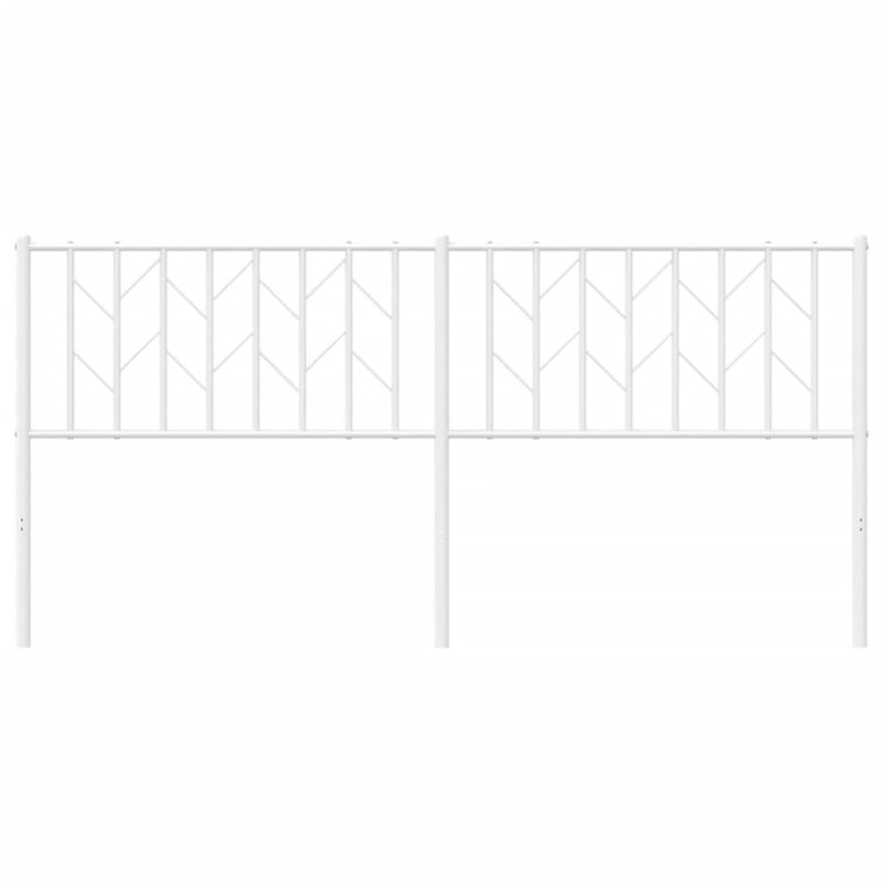 Vidaxl Metal Replace Headboard, White, Super King - 180 x 200 cm