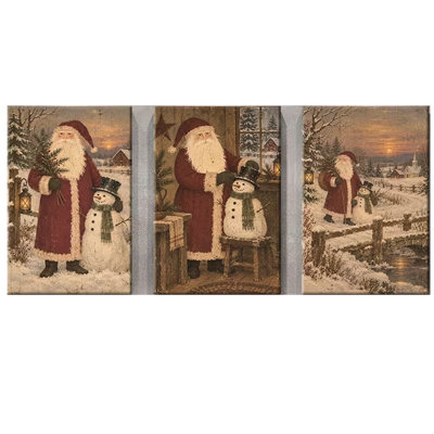 3 Piece Wrapped Canvas Wall Art