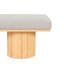 Banc rembourré avec pieds en tissu Boucle-102311184