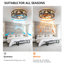 Ventilateur de plafond en cage avec lumières et télécommande