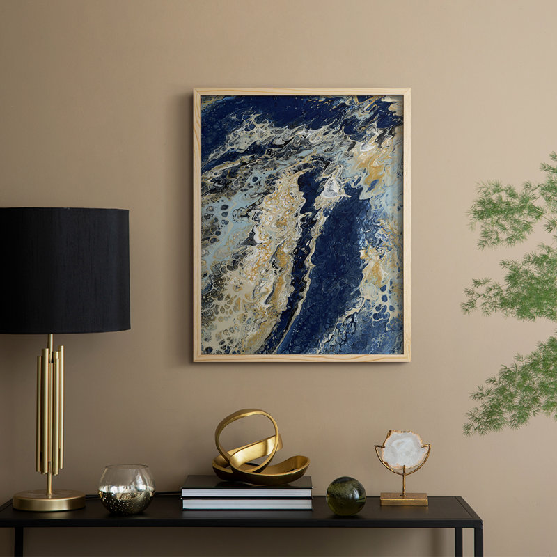 C39, reproduction encadrée - bois massif, Naturel, H 11 po x l 9 po
