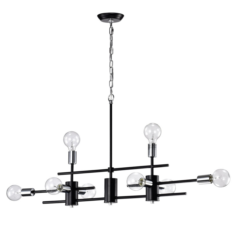 Lustre linéaire moderne Spoutnik à 8 lumières Brixham