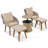 5 Pieces Patio Furniture Chair Set-80765445