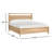 Rory Solid Wood Panel Bed-95755170