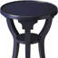 Table de bout ronde 24 "en bois manufacturé beige avec tablette-103190606