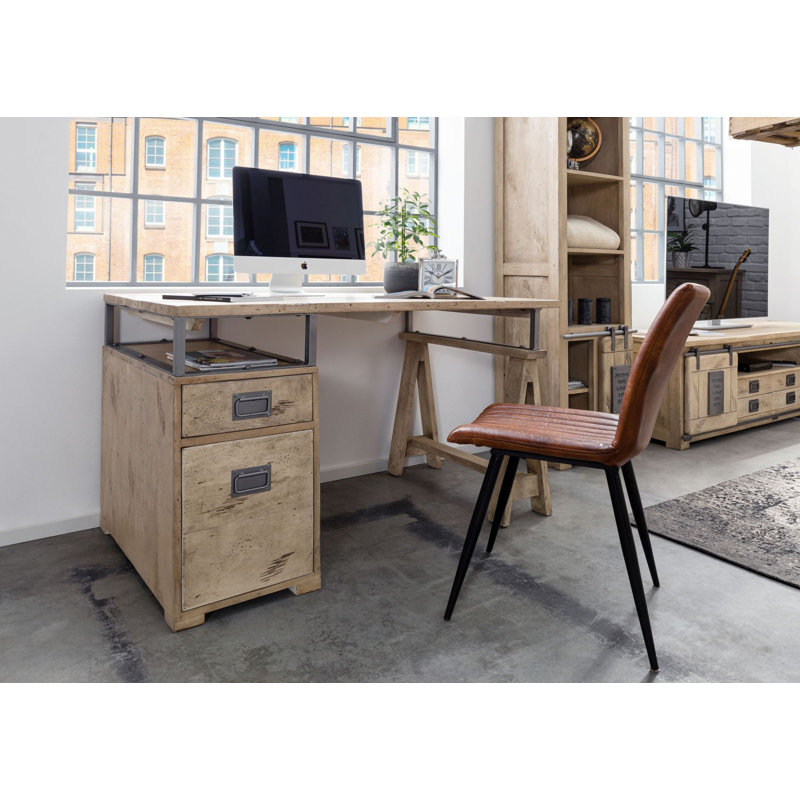 Railway Solid Wood Writing Desk