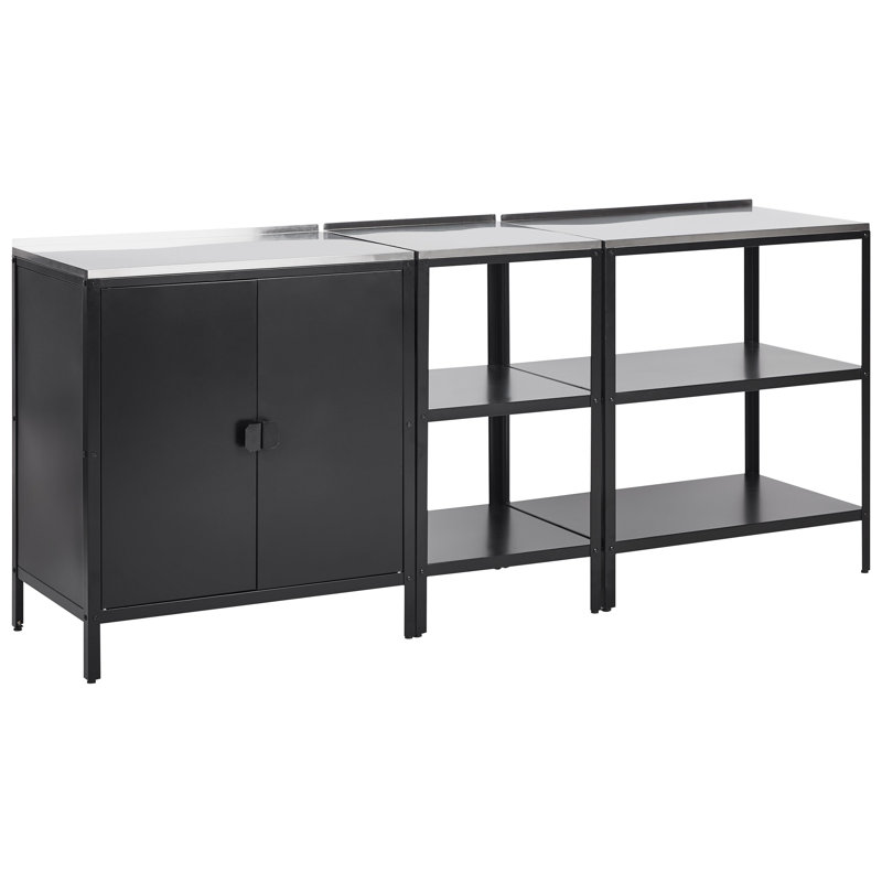 Beliani 210cm 3 Modular Outdoor Kitchen