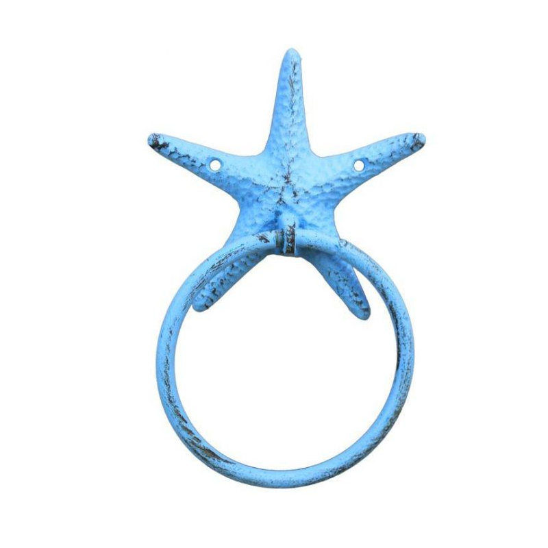 Anneau à serviette Wetzel Starfish, Bleu pâle