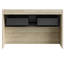 Armoire murale 30 po avec un tiroir et une tablette ouverte, conception texturée, contreplaqué, propriété de l'eau, traitement des bords à 45 degrés, mouvement silencieux, style de finition de rangement des lumières à DEL, contreplaqué multicouche