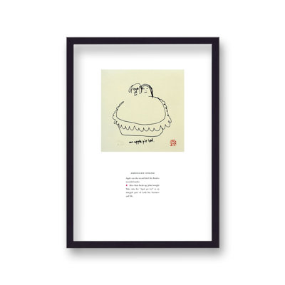 John Lennon Personal Sketch Collection 8 American Dream by Vouvart - Single Picture Frame Print