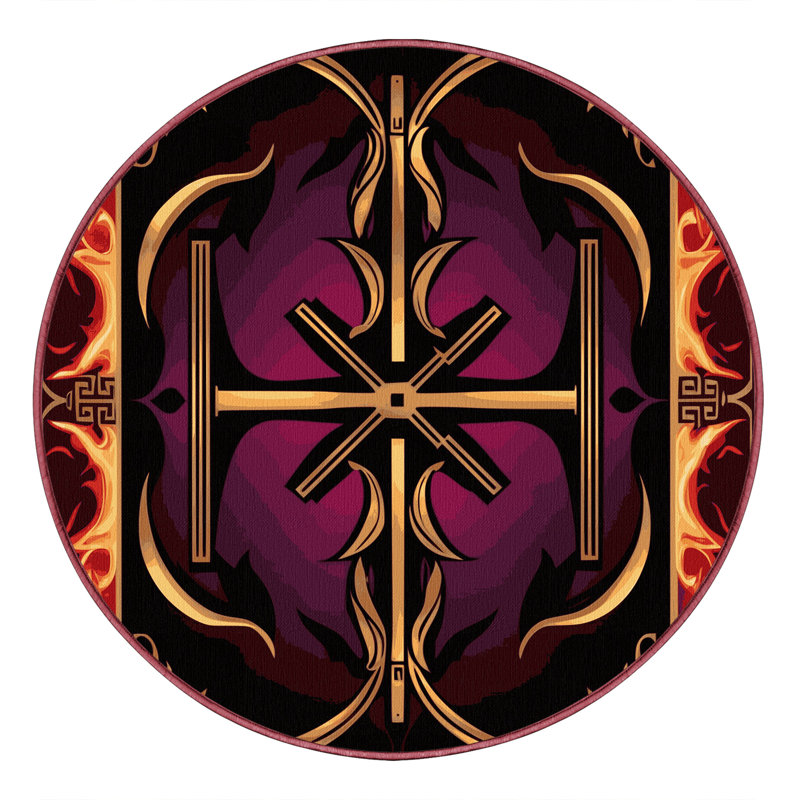Majestic Lattice Rug, Round 5'