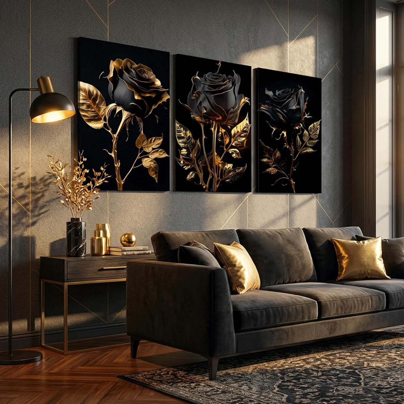 3 Piece Wrapped Canvas Wall Art