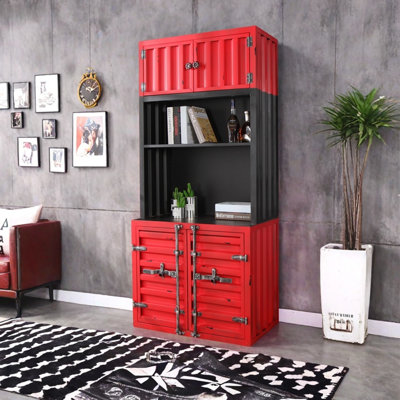Industrial Style Metal Bookcase